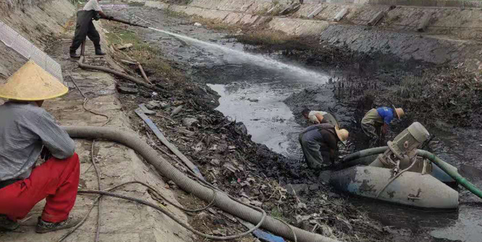 山東東明縣河道清理整治工程案例